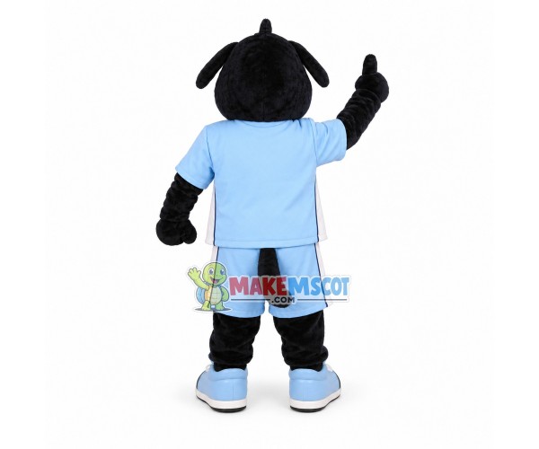 Black Dog Of Club Mascot Costume Black Dog Of Club Mascot Costume