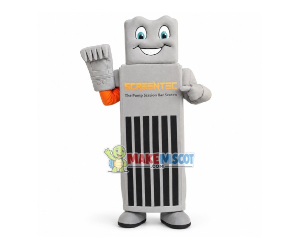 Pump Station Bar Screen Mascot Costume Pump Station Bar Screen Mascot Costume