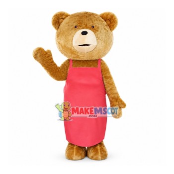 Apron Mother Bear Mascot Costume
