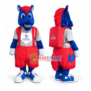 Blue Horse Of Childrens Hospital Mascot Costume Blue Horse Of Childrens Hospital Mascot Costume