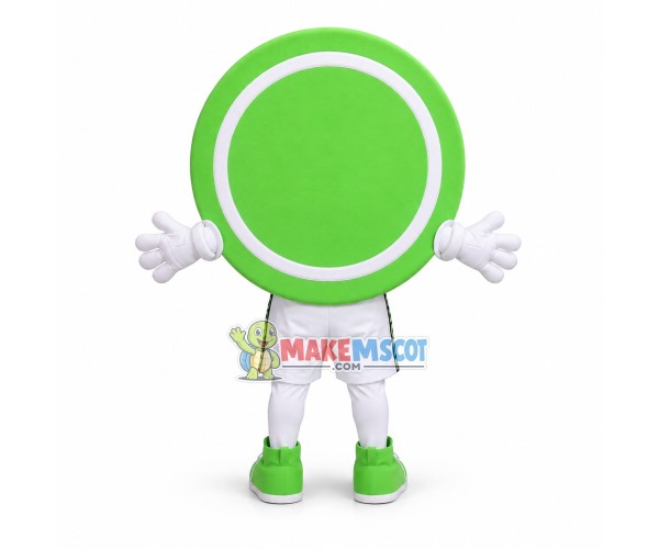 Round Smiley Sign Mascot Costume Round Smiley Sign Mascot Costume