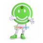 Round Smiley Sign Mascot Costume