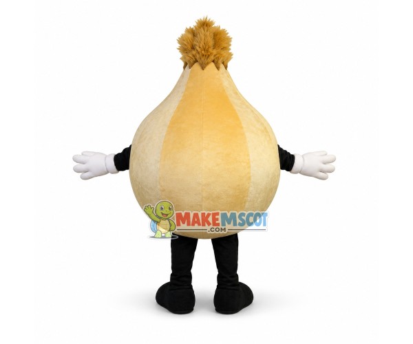 Sprouted Garlic Mascot Cartoon Costume Sprouted Garlic Mascot Cartoon Costume