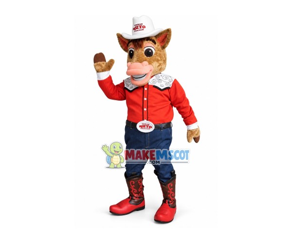 Signature Horse Mascot Costume For Car Company Signature Horse Mascot Costume For Car Company