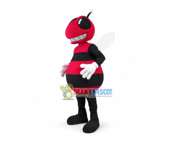 Red Giant Bee Mascot Costume Red Giant Bee Mascot Costume