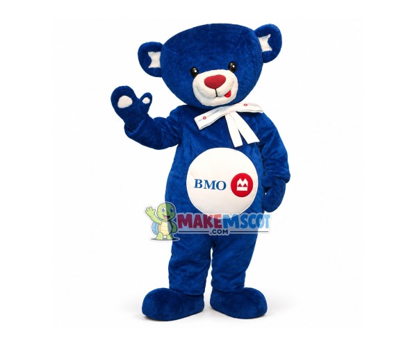 Blue Bear Mascot Costume For Bank Of Montreal Blue Bear Mascot Costume For Bank Of Montreal