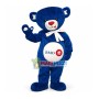 Blue Bear Mascot Costume For Bank Of Montreal
