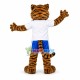 Friendly Tiger Of Preparatory School Mascot Costume Friendly Tiger Of Preparatory School Mascot Costume