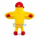 Striking Yellow Cartoon Doll Mascot Costume Striking Yellow Cartoon Doll Mascot Costume