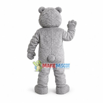 Adult Soft Gray Bear Mascot Costume Adult Soft Gray Bear Mascot Costume