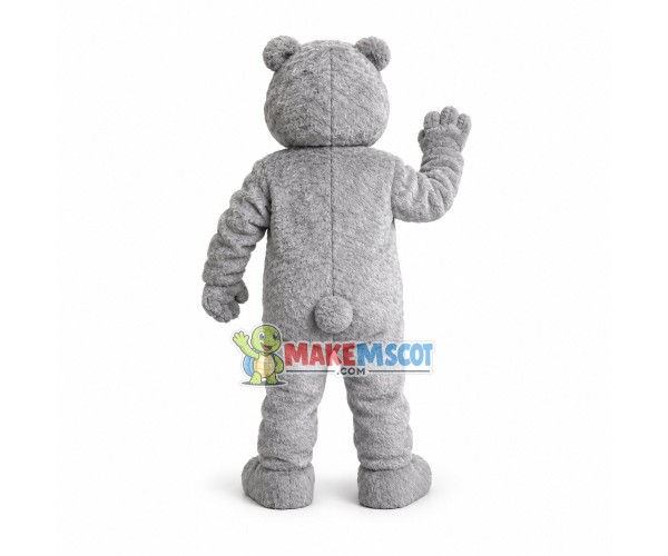 Adult Soft Gray Bear Mascot Costume Adult Soft Gray Bear Mascot Costume
