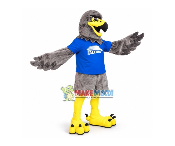 Spirit Gray Falcons Mascot Costume Spirit Gray Falcons Mascot Costume