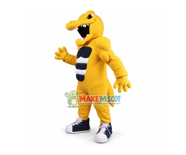 Violent Muscle Dinosaur Mascot Costume Violent Muscle Dinosaur Mascot Costume