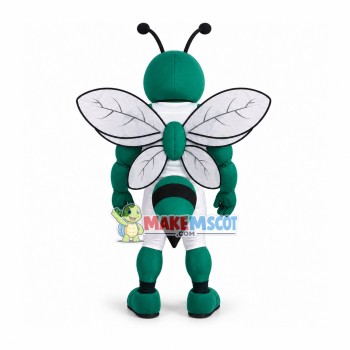 Strong Green Bee Player Mascot Costume
