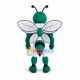 Strong Green Bee Player Mascot Costume Strong Green Bee Player Mascot Costume