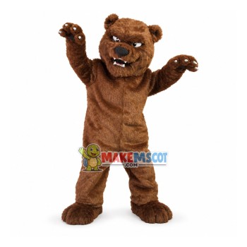 Forceful Furry Bear Mascot Costume Forceful Furry Bear Mascot Costume