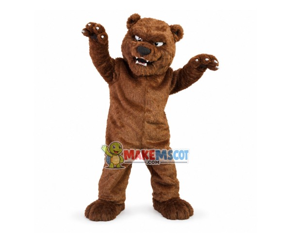 Forceful Furry Bear Mascot Costume Forceful Furry Bear Mascot Costume