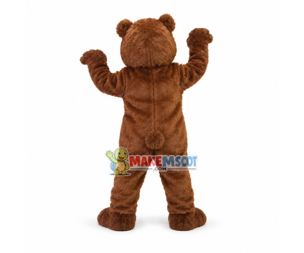 Forceful Furry Bear Mascot Costume Forceful Furry Bear Mascot Costume