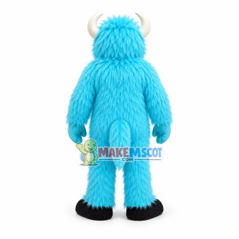 Hale Blue Long Wool Monster Mascot Costume Hale Blue Long Wool Monster Mascot Costume