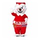 Warm Christmas Snowman Mascot Cartoon Costume Warm Christmas Snowman Mascot Cartoon Costume
