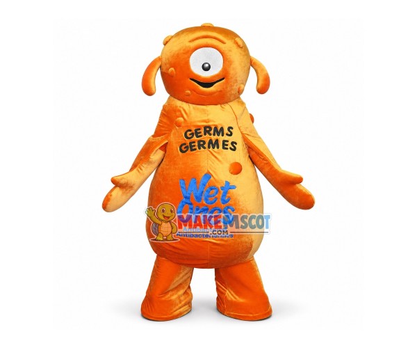 Germ Mascot Costume Of Wet Ones Germ Mascot Costume Of Wet Ones