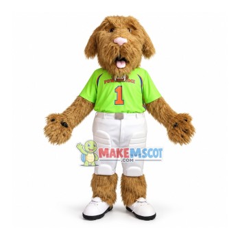 Long Wool Dog Of Football Team Mascot Costume Long Wool Dog Of Football Team Mascot Costume