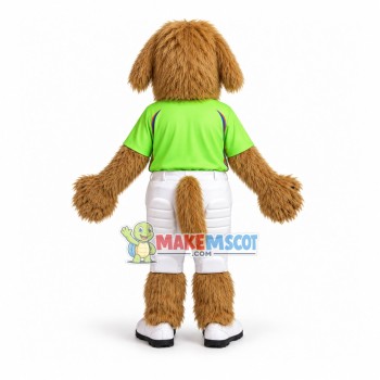 Long Wool Dog Of Football Team Mascot Costume