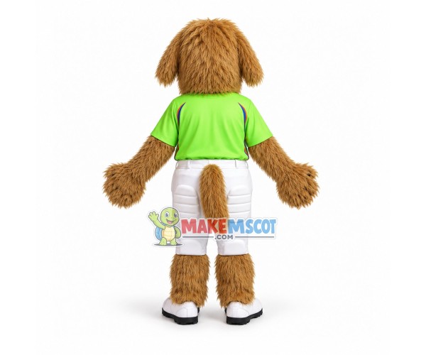 Long Wool Dog Of Football Team Mascot Costume Long Wool Dog Of Football Team Mascot Costume