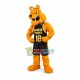 Muscular Bulldog Mascot Costume Of University Muscular Bulldog Mascot Costume Of University