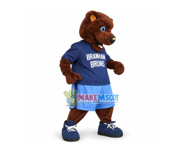 Sport Brown Bear For High School Mascot Costume Sport Brown Bear For High School Mascot Costume