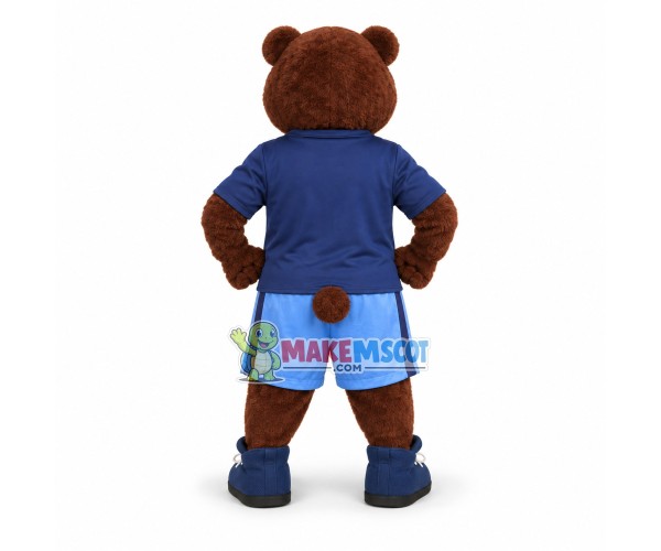 Sport Brown Bear For High School Mascot Costume Sport Brown Bear For High School Mascot Costume