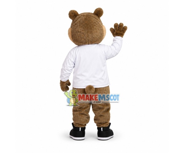 Cute Bear Mascot Costume For Public Event