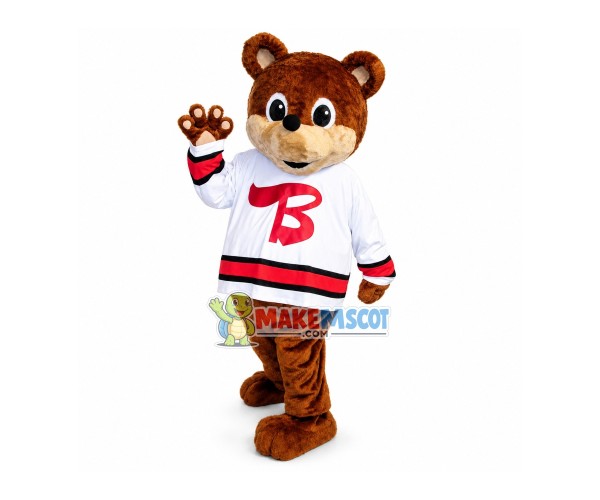 Amiable Baseball Baby Bear Mascot Costume Amiable Baseball Baby Bear Mascot Costume