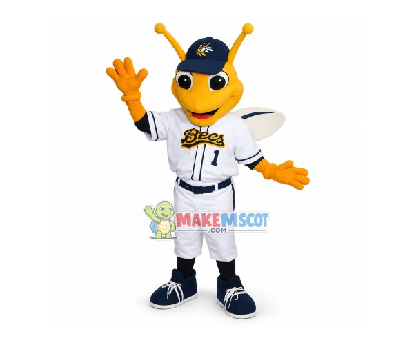 Baseball Player Sport Bee Mascot Costume