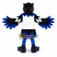 Black & Blue Eagle In Printed Vest Mascot Costume Black & Blue Eagle In Printed Vest Mascot Costume