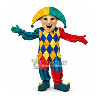Funny Clown In The Boat Hat Mascot Costume Funny Clown In The Boat Hat Mascot Costume
