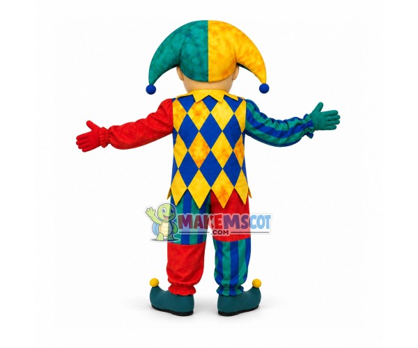 Funny Clown In The Boat Hat Mascot Costume Funny Clown In The Boat Hat Mascot Costume