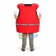 Red Cross Life Jacket Mascot Costume Red Cross Life Jacket Mascot Costume
