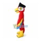 Pirate Red Parrot Mascot Costume Pirate Red Parrot Mascot Costume