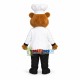 Chef Bear In The Restaurant Mascot Costume Chef Bear In The Restaurant Mascot Costume