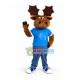 Customized Peaceful Deer Mascot Costume Customized Peaceful Deer Mascot Costume