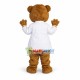Scientist Bear Of College Mascot Costume Scientist Bear Of College Mascot Costume