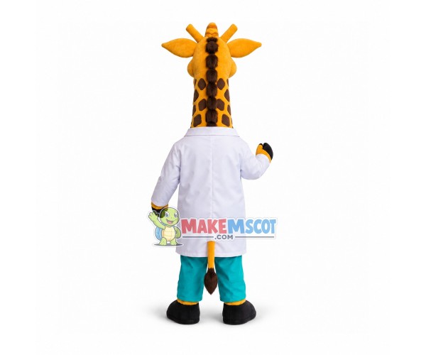 Researching Technician Giraffe Mascot Costume Researching Technician Giraffe Mascot Costume