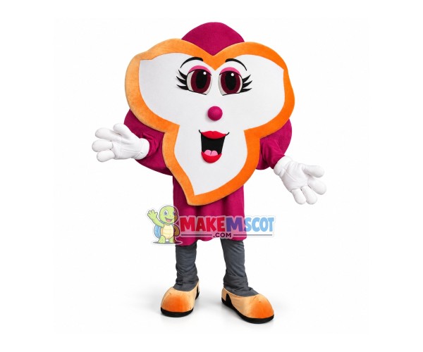 Bright Flower In Full Bloom Mascot Costume Bright Flower In Full Bloom Mascot Costume