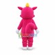 Shy Pink Fox Mascot Pretty Costume Shy Pink Fox Mascot Pretty Costume