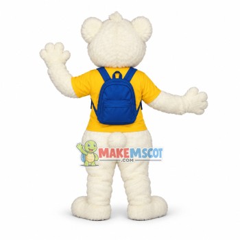 Soft White Dog Mascot Costume For Club Soft White Dog Mascot Costume For Club