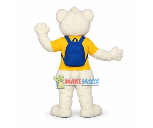 Soft White Dog Mascot Costume For Club Soft White Dog Mascot Costume For Club