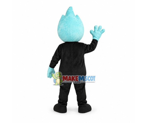 Black & Blue Gas Doll Mascot Costume Black & Blue Gas Doll Mascot Costume