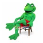 Frog Player Mascot Costume Taking Leisurely Vacation