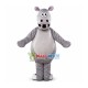 Gray Little Hippo Mascot Costume Gray Little Hippo Mascot Costume